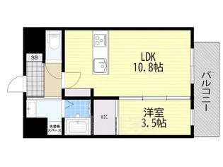 Alivis三国本町【8階】の間取り
