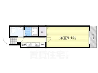 ヒルズ八尾本町【6階】の間取り