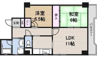 グランセーブル高岳【2階】の間取り