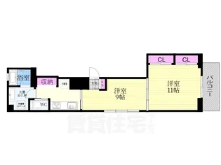 KARASUMA STEPs【2階】の間取り