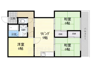 山条ハイツ【2階】の間取り