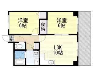 ジオナ塚本【4階】の間取り