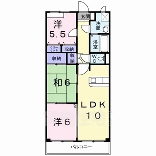 レフィナード【1階】の間取り