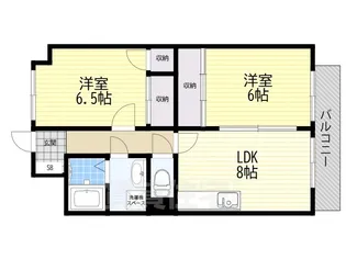 エクセレント上新ア・ライズ【3階】の間取り