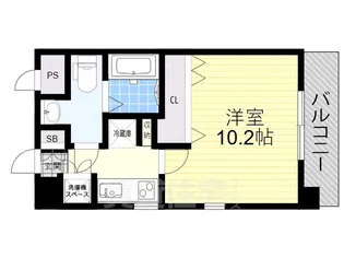 レジュールアッシュ尼崎駅前【3階】の間取り