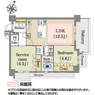 アヴァンセテラス御幸山2【1階】の間取り