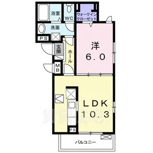 フローリッシュ R【1階】の間取り