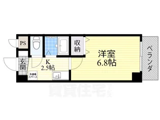 西山本ハイツ【3階】の間取り