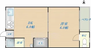 昭和町OKハイツ【1階】の間取り