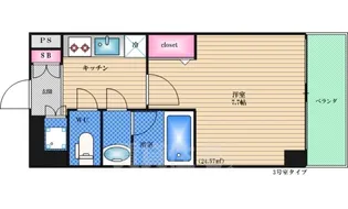 プランドールコート【10階】の間取り