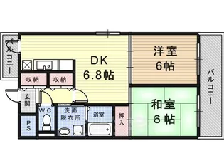 ラクシュミー常光寺【6階】の間取り