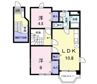 サンライト ヒルB【2階】の間取り