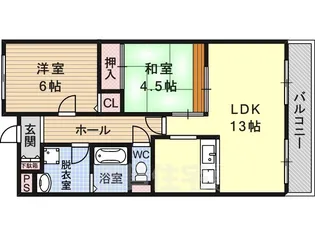 イングランドアベニュー【4階】の間取り
