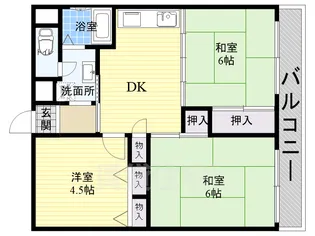 アネックス平野 【4階】の間取り