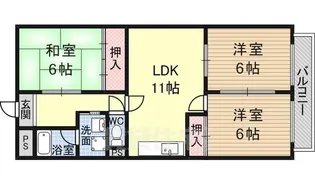 庄栄マンション【3階】の間取り