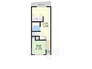 ミドービル【6階】の間取り