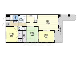 サンシティ摂陽弐番館【2階】の間取り