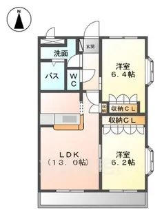 トゥー・ル・モンド【3階】の間取り
