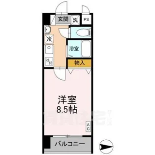 カスタリア京都西七条【5階】の間取り