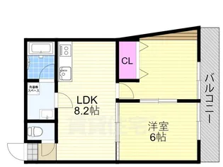 レジデンス姫島【5階】の間取り
