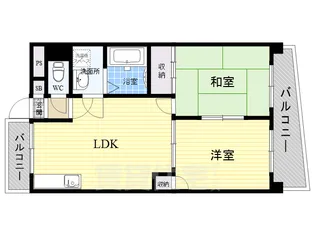 ディアメゾンなかもず【3階】の間取り