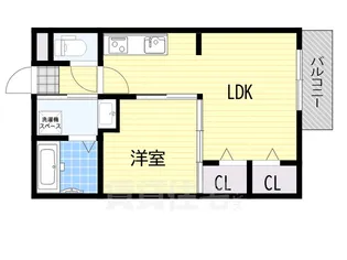 グラシアスコート学園前EAST【1階】の間取り