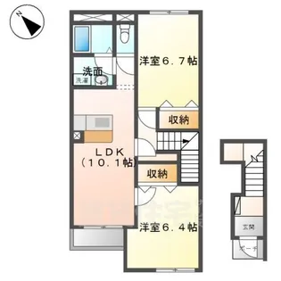 フリージア【2階】の間取り