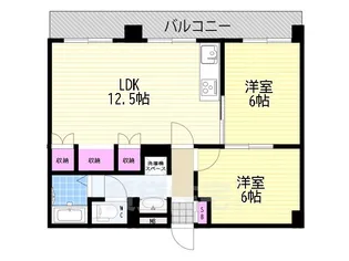 アベノ松崎町ハイツ【4階】の間取り