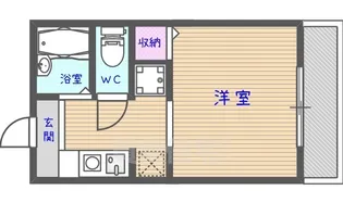 インペリアル有栖川【203号室】の間取り