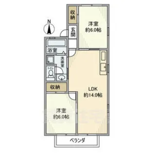 パレスノーヴァ【2階】の間取り