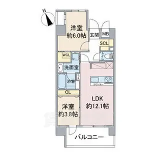 Casa Via【4階】の間取り