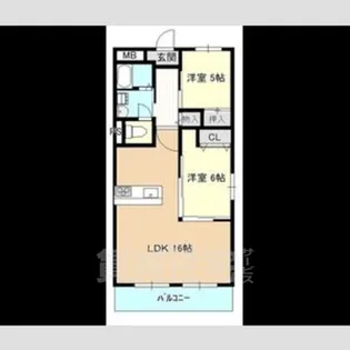 油屋ハイツ中野【3階】の間取り