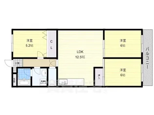 ライゼックス山本【5階】の間取り
