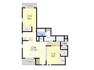 コウサス・イースト【2階】の間取り