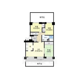 玉手山サンハイツ【102号室】の間取り