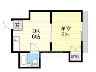 シャトー今中【2階】の間取り