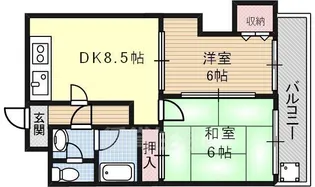 ロイヤルハイツ西沢【3階】の間取り