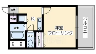 ボヌール林田【3階】の間取り