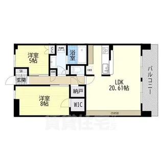 ローレルスクエア尼崎ルネ・ガーデンテラス【12階】の間取り