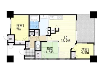 アメニティ南草津8【10階】の間取り