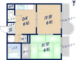 花園ニューライフマンション【205号室】の間取り