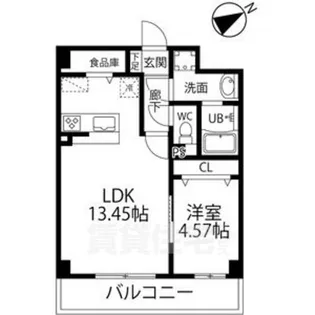 ウルフィエスタ徳川【8階】の間取り