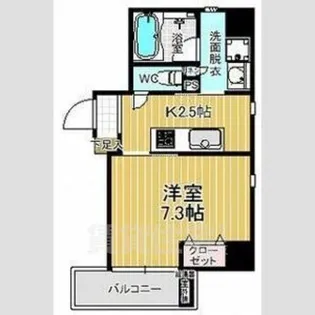 セレニティー名駅西【2階】の間取り