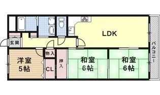ボナール有堀【3階】の間取り