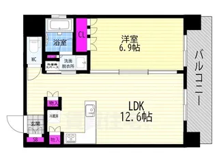 リーガル京都御所西5【3階】の間取り