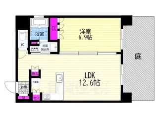 リーガル京都御所西5【1階】の間取り