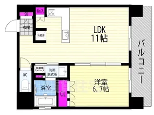 リーガル京都御所西5【2階】の間取り