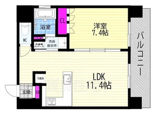 リーガル京都御所西5【2階】の間取り