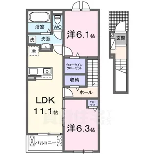 グラン・オーブ【2階】の間取り