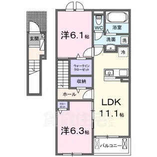 グラン・オーブ【2階】の間取り